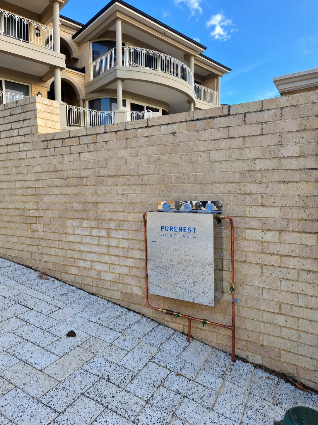 Purenest Australia whole-home filtration system installed at a home in Perth